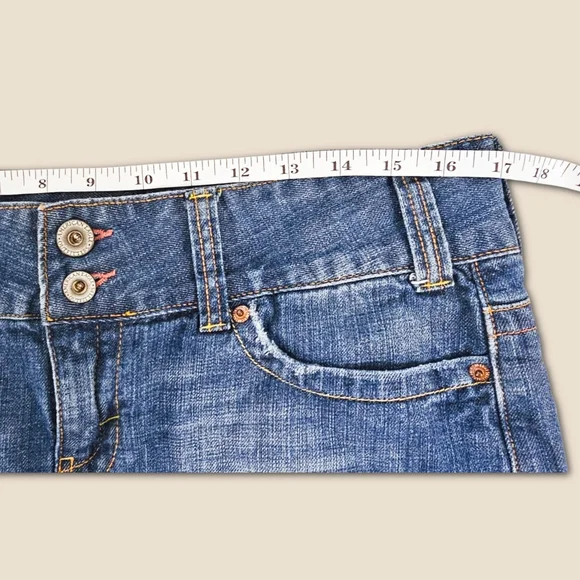American Eagle - Vintage Y2k - Blue Denim Mini Skirt - Picture 5 of 7